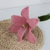 Ramo de Lana Tejido a Mano Lirio Terminado Regalo Creativo Decoración del Hogar Adornos de Arreglo Floral Lirio Lana