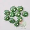100 Piezas 17-20mm porcelana verde oscuro vidrio decorativo cuentas planas 1.7-2.0cm verde leche cuentas planas pieza de ajedrez 500g