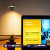 Lámpara de pared giratoria de atracción magnética creativa, luz nocturna, lámpara de pasillo, luz nocturna giratoria de 360 grados, lámpara de mesita de noche