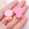 Accesorios para Joyería DIY de Resina en Rojo Rosa Fruta del Dragón Pastel Arcoíris Colgante Pendientes Hechos a Mano Llavero Dijes