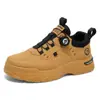 Zapatos de Hombre para Otoño 2025 Nuevos Zapatos de Trabajo Transpirables Tendencia Masculina Botas Versátiles Zapatillas Casuales de Suela Gruesa para Hombre