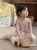Temporada 26 Campo de Trigo Nuevo Estilo de Verano Ins Estilo Étnico Camisola para Niñas, Chaleco Superior de Encaje Estilo Europeo y Americano para Niños