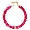 Nuevos Productos Transfronterizos Europeos y Americanos, Collares de Cuentas de Resina Coloridos, Cadenas para Clavícula de Acrílico Estilo Bohemio, Accesorios Versátiles para Mujer