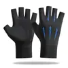Guantes de Protección Solar para Hombre Verano Delgados con Dedos Expuestos Seda de Hielo Para Conducir Montar Fugas Dos Dedos Pesca Luya Para Llevar Medio Dedo Verano