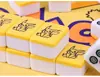 Azulejos de Mahjong Caseros de Dibujos Animados Lindos de Moda Manivela Manual Azulejos de Viaje Azulejos de Mahjong para Dormitorio Logo de Regalo Beneficios