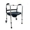 Fabricante de Andadores de Acero Inoxidable Andador Plegable para Rehabilitación en Casa Entrenamiento Aleación de Aluminio Andador para Personas Mayores