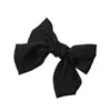 Pinza para el pelo con lazo grande de color sólido satinado estilo princesa dulce Accesorio para el pelo Pinza superior Pinza de garra para la parte posterior de la cabeza Pinza de resorte