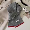 Bufanda de Rayas de Bloques de Color Coreana Nueva 2025 para Mujer, Cálida Versátil de Otoño e Invierno, Calentador de Cuello de Lana Tejido para Estudiantes y Parejas
