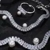 Set de Joyería Brillante Transfronterizo Europeo y Americano Collar de Cadena de Garras con Diamantes Completos Set de Joyería de Circonita Sintética de Moda Set de Decoración