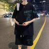 Camiseta de Manga Corta para Adolescentes Nicho Moda de Verano para Hombre Moda Suelta Casual Deportes Ropa Fresca Traje