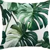 Funda de Almohada Verde Tropical Funda para Cojín Lino Decoración Asiento de Coche Funda de Almohada Decoración de Boda Cojín de Sofá
