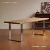 Escritorio de computadora de madera maciza, escritorio de oficina moderno minimalista, escritorio para juegos, escritorio de escritura, mesa de comedor, banco de trabajo recto rectangular, escritorio de estudio