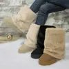 Otoño 2026 Nuevo Talla Grande Botas Casuales Cómodas para Mujer Estilo Europeo y Americano Modernas para Exteriores Talla Única