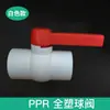 Válvula de bola quente do derretimento do núcleo plástico do punho vermelho da boca lisa da válvula nova dos encaixes de tubulação da água da alimentação de PPR ~ válvula de bola 63PPR plástica completa