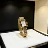 Nuevo Venta Caliente Transfronteriza Movimiento de Cuarzo de Dos Manecillas Diseño de Esfera con Calendario Rectangular Correa de Acero Inoxidable Reloj para Mujer Fabricante Mayorista