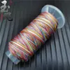 18 hebras de hilo teñido en degradado de alta resistencia para pulsera tejida de escamas de dragón DIY, 12 hebras de cuerda de mano con hilo de jade