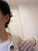 Aretes de cuentas Shijia Bei de alta calidad para mujer, estilo retro francés, estilo Hong Kong, aretes de perlas, aretes elegantes de moda, de lujo ligero, venta al por mayor