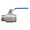 Válvula de bola de dos piezas de acero inoxidable 304 con rosca interna y externa, interruptor de válvula de agua potable, tamaños de rosca interna y externa 1/2 pulgada, 3/4 pulgada, 1 pulgada