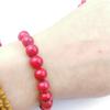 Cuentas Redondas Turquesa Roja, Cuentas Hechas a Mano, Cuentas Sueltas, Pulseras de Turquesa Sintética, Collares, Joyería, Accesorios de Joyería para Combinar con Ropa