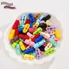 Forma Geométrica de Goteo de Aceite Colorida de Doble Cara Agujero Recto de Acrílico Cuentas Sueltas Cuentas para DIY Llavero de Teléfono Celular Accesorios de Joyería