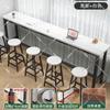 Mesa de bar, tienda de té con leche, mesa de patas altas y silla combinadas, mesa estrecha comercial, mesa larga de pared, mesa rectangular simple y silla