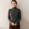 Suéter de Cachemira Tejido Integral Sin Costuras Grueso Casual Versátil de Lana para Otoño e Invierno