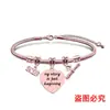 Pulsera de acero inoxidable con diseño de hueso de serpiente transfronterizo europeo y americano, regalo conmemorativo de vacaciones de la temporada de graduación, pulsera de acero de titanio con letras al por mayor