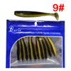 Cola de T de dos colores Paquete de 10 5.5/7/9cm Señuelo Luya Insecto Blando Lanzamiento Lejano Señuelo Artificial Pesca Pez Mandarín Perca Señuelo Blando