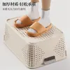 Cesta de Almacenamiento de Plástico Hogar Grande Gabinete Cesta de Almacenamiento para Artículos Varios Sala de Estar Caja de Almacenamiento para Snacks Juguetes Cesta de Almacenamiento para Dormitorio