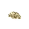 Botones metálicos de imitación anudados color dorado, botones irregulares para trajes, botones decorativos para abrigos, suéteres de punto, chaquetas y vestidos