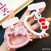Funda de teléfono de silicona para bricolaje con dibujos de gatitos lindos, mini gancho de hebilla, accesorio para correa de teléfono, anti-pérdida