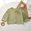 Chengbao - Ropa de verano para bebés, top fino para niños y niñas, abrigo modal de color liso, cárdigan de verano para bebés