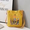 2024 Nueva Moda Bolso de Hombro Bolso Cruzado para Mujer Bolso Satchel Tote Versátil Ins Bolso de Lona de Gran Capacidad Trendy