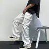 Bestseller PH Shopee Calça Casual de Trabalho Masculina Branca de Algodão com Corte Solto, Bolsos Múltiplos, Estilo Funcional
