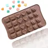 Molde de jabón frío hecho a mano Jane beauty spot 24 rosas caja de regalo amor silicona molde de chocolate molde de caramelo de leche