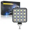 Dxz [Impuestos No Incluidos] Luz LED de Trabajo para Coche Cuadrada de 3 Pulgadas Lente Convexa Faro Modificado Foco