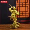 Estatueta de Latão do Rei Macaco Sun Wukong Decoração de Macaco para Casa Hall de Entrada Decoração de Sala de Estar Artesanato Presente para Negócios