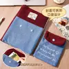 Cuaderno A5 de Hojas Sueltas Oso Dodo Cubierto de Tela, Cuaderno de Check-In Vintage en Blanco, Cuaderno de Estudiante, Diario