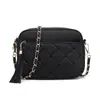 Bolso de Mujer de Guangzhou 2025 Invierno Popular Versátil Bolso de Cadena Transfronterizo Bolso de Mujer Acolchado Flecos Bolso de Hombro Único Cruzado