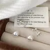 Pendientes de Perla Minimalistas de Lujo Cotidiano Estilo Francés con un Toque de Alta Gama, Versátiles para el Trabajo, Diseño Único y Elegantes Accesorios para Orejas