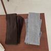 IOULOR Corea del Sur Popular en Internet Medias Planas Color Sólido Carmesí Profundo Life Plus Leggings de Entrepierna Pantalones Combinables para Otoño/Invierno