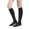 C Meias de compressão elástica mais vendidas para o exterior, unissex, para corrida e ciclismo, meias esportivas de nylon de cor sólida, meias modeladoras para panturrilha