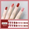 Uñas postizas estampadas cortas, medianas y largas de fábrica, con diseño de armadura, productos terminados en caja, venta al por mayor, se pueden personalizar según muestras
