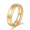 Anillo de Pareja de Diamantes de Acero de Titanio de Moda Alto Sentido del Diseño Cuadriculado Cruzado para Hombre y Mujer Joyería Popular Transfronteriza