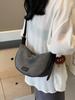 Bolsa Feminina Texturizada de Alta Qualidade com Grande Capacidade, Nova Bolsa Transversal Casual de Verão 2026 com Design de Nicho, Bolsa Dumpling para o Dia a Dia
