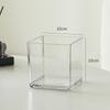 Vaso de Flores de Acrílico Transparente Espessado Transfronteiriço Quadrado Hidropônico para Plantio Verde Vaso de Flores Suculentas Ornamentos de Flores