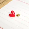 Lindo Estilo Japonés Corazón Rojo Corazón Corazón Corazón Broche con Forma de Corazón Insignia de Dibujos Animados Insignia Botón Pin Accesorios para Zapatos de Estudiante para Mujer Bolsos