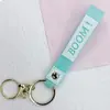 Popular Versátil Cordón de Cuero Labubu Colgante de Cordón de Cuero Color Caramelo Degradado Colgante de Bolsa de Pegamento Suave de PVC