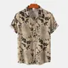Camisa de Manga Corta para Hombre 2024 Patrón de Estilo Étnico Impresión Digital 3D Casual de Vacaciones Top Creativo Genial para Hombre