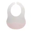 Babeiro para o verão, leve e tridimensional, à prova d'água e de óleo, fácil de limpar, babador de silicone ajustável